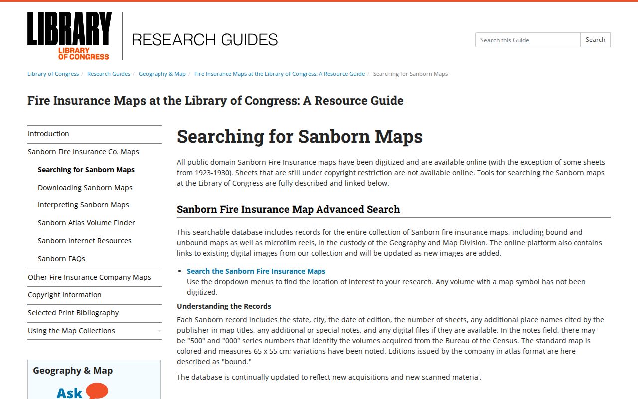 Wheat Ridge previous residents Library of Congress Sanborn map guide
